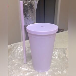New Lavender Tumbler with Straw